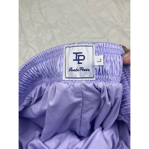 Inaka Power Purple Lined Mesh Shorts Womens L Drawstring Athletic Lifting - Picture 5 of 10